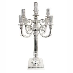 Robbe & Berking Empire Sterling Silver 9 Light Candelabra