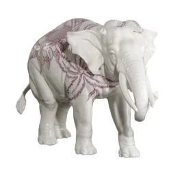 Nymphenburg Elephant With Flowers Of Life Décor