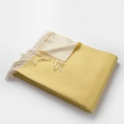 Masserano Biella Yellow Fringe Throw