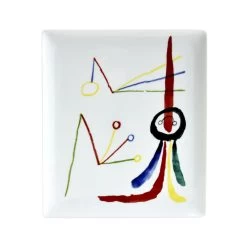 Bernardaud Joan Miró A Toute Epreuve Rectangular Tray
