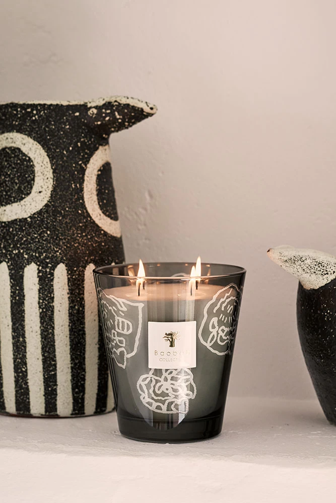 Baobab Collectible Roses Grey Candles - Image 2
