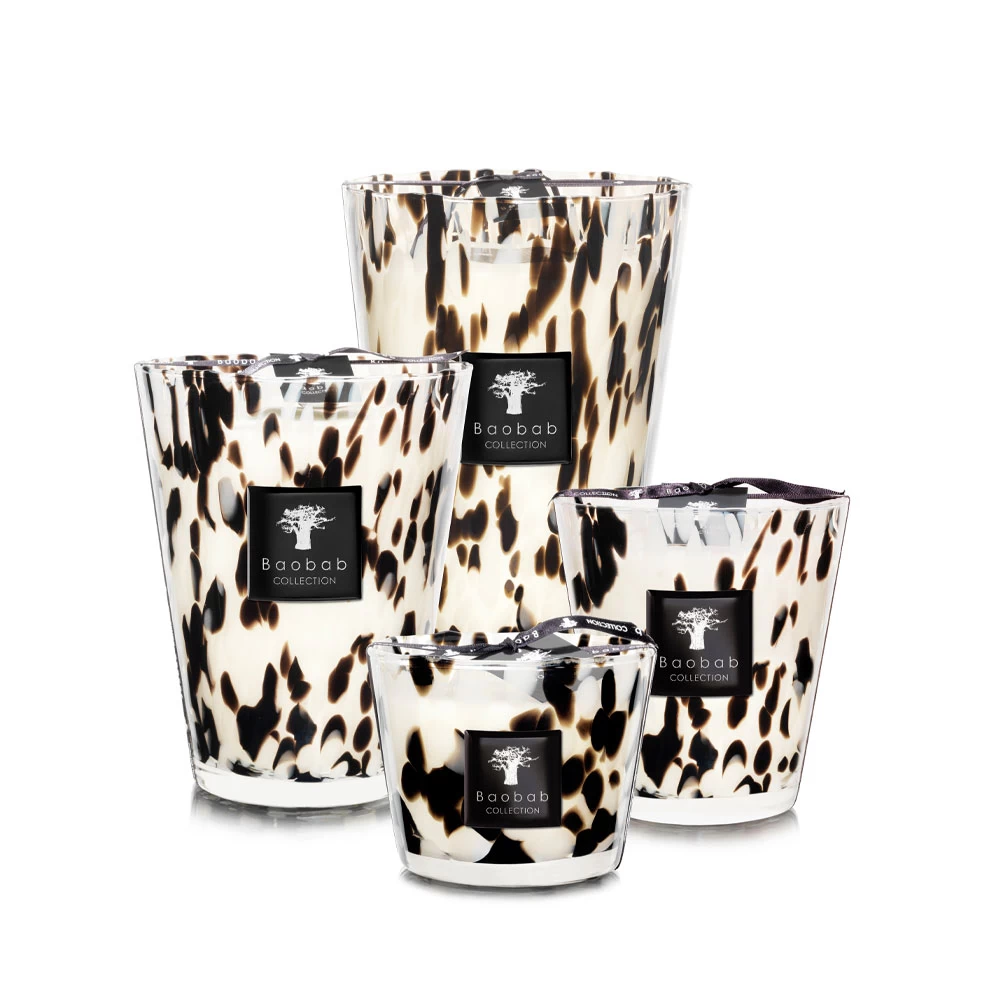 Baobab Pearls Black Candles