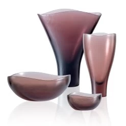 Venini Battuti Vases Cipria Pink