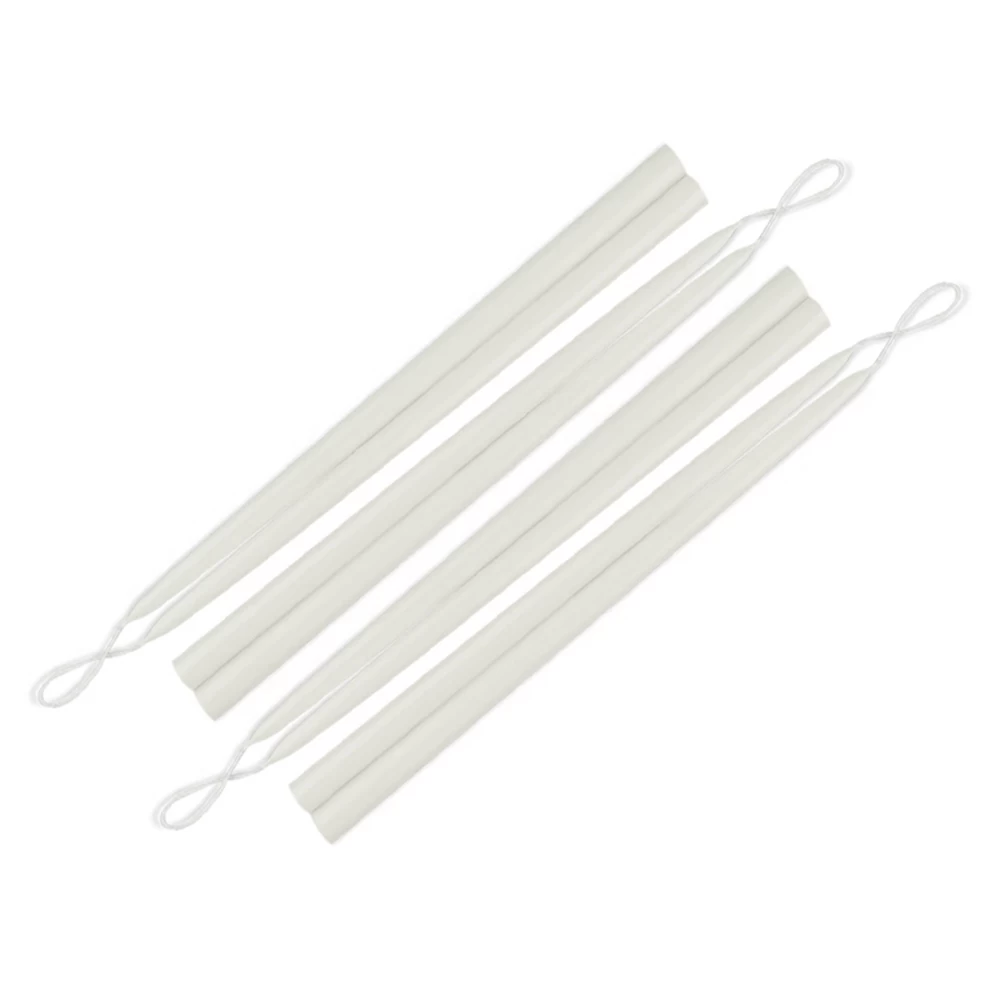 White Thin 12″ Taper Candles – Box Of 8