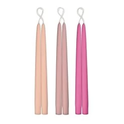 Taper Candles, 12 Inch Pinks