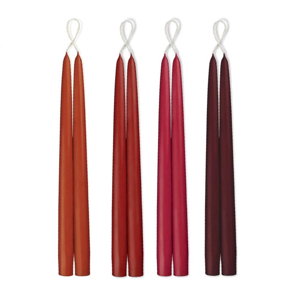 Taper Candles, 12 Inch Reds