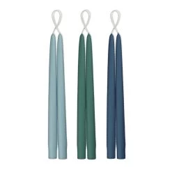 Taper Candles, 12 Inch Teals