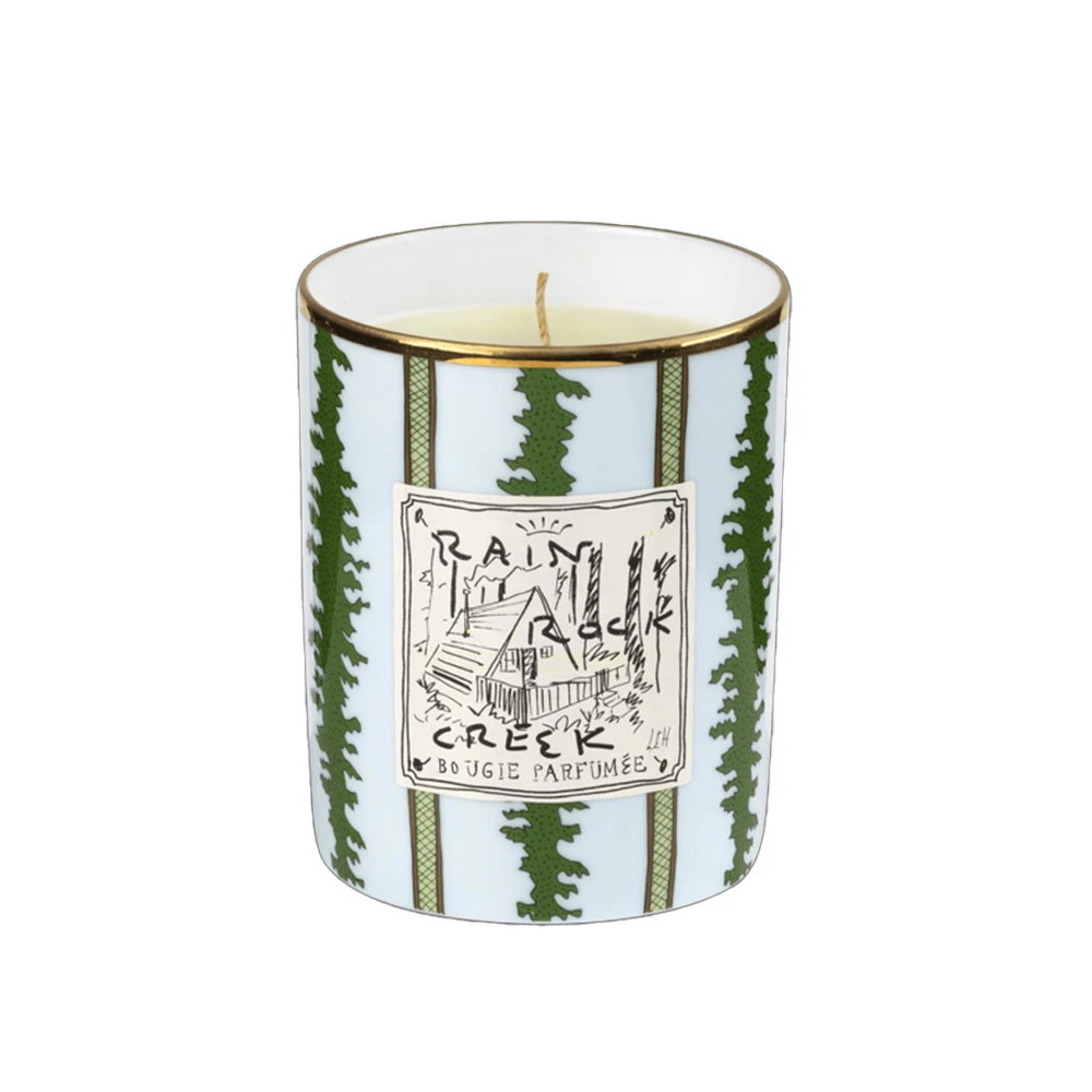 Ginori 1735 Profumi Luchino Scented Regular Candle, Rain Rock Creek