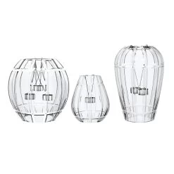 Saint-Louis Crystal En Cage Photophores Crystal