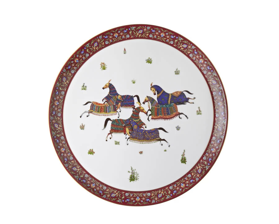 Hermès Hermes Cheval D’Orient Large Round Tray