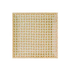 Hermès Hermes Mosaique Au 24 Gold Square Plate No.4