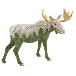 Herend Reserve Collection Moose Among Pines