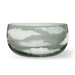 Jonathan Hansen In The Clouds Dark Grey Large Bowl