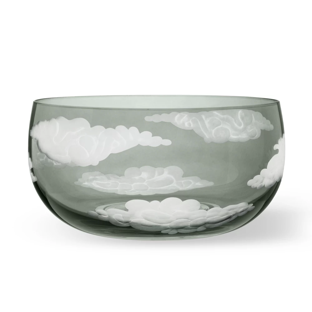Jonathan Hansen In The Clouds Dark Grey Large Bowl