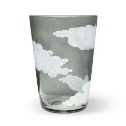 Jonathan Hansen In The Clouds Dark Grey Bucket Vase Large