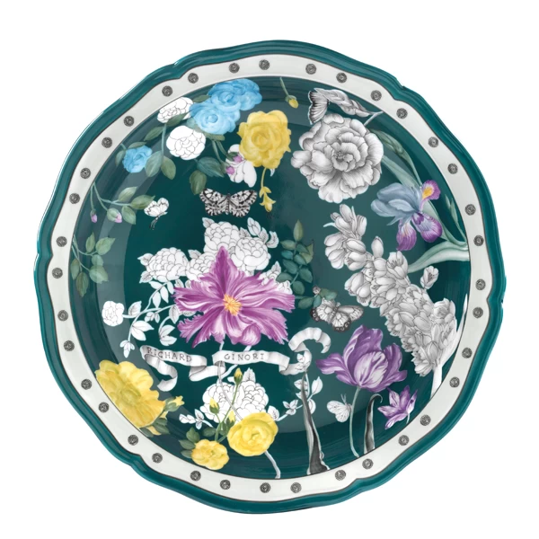 Ginori 1735 Giardino Dell’Iris Plate Teal