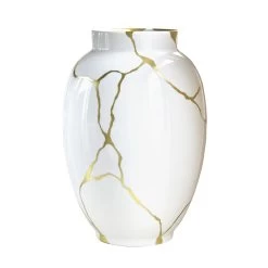 Bernardaud Kintsugi Large Vase White