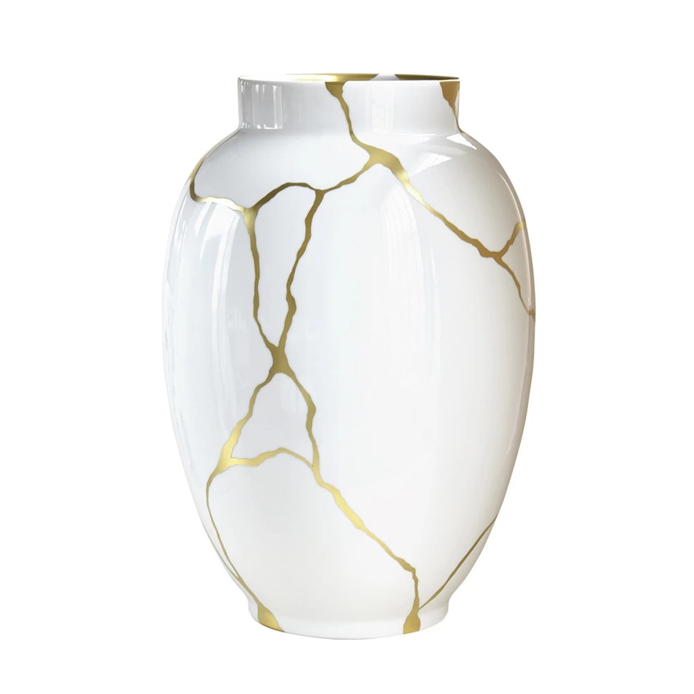 Bernardaud Kintsugi Large Vase White