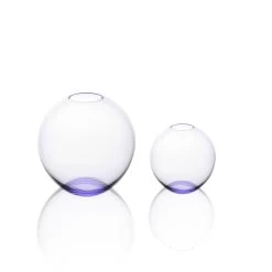 Lobmeyr Fish-Bowl Vases Amethyst