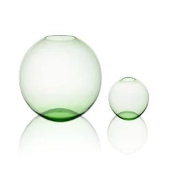 Lobmeyr Fish-Bowl Vases Light Green