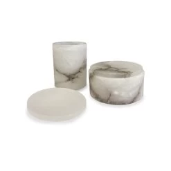 Michaël Verheyden Grey Alabaster Bathroom Set