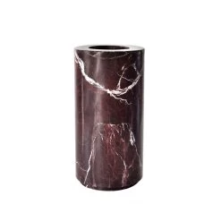 Michaël Verheyden Buzze Vase In Rosso Lavanto Marble