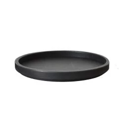 Michaël Verheyden Circle Tray Large In Black Leather
