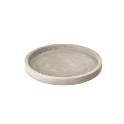 Michaël Verheyden Circle Tray Small In Ivory Suede