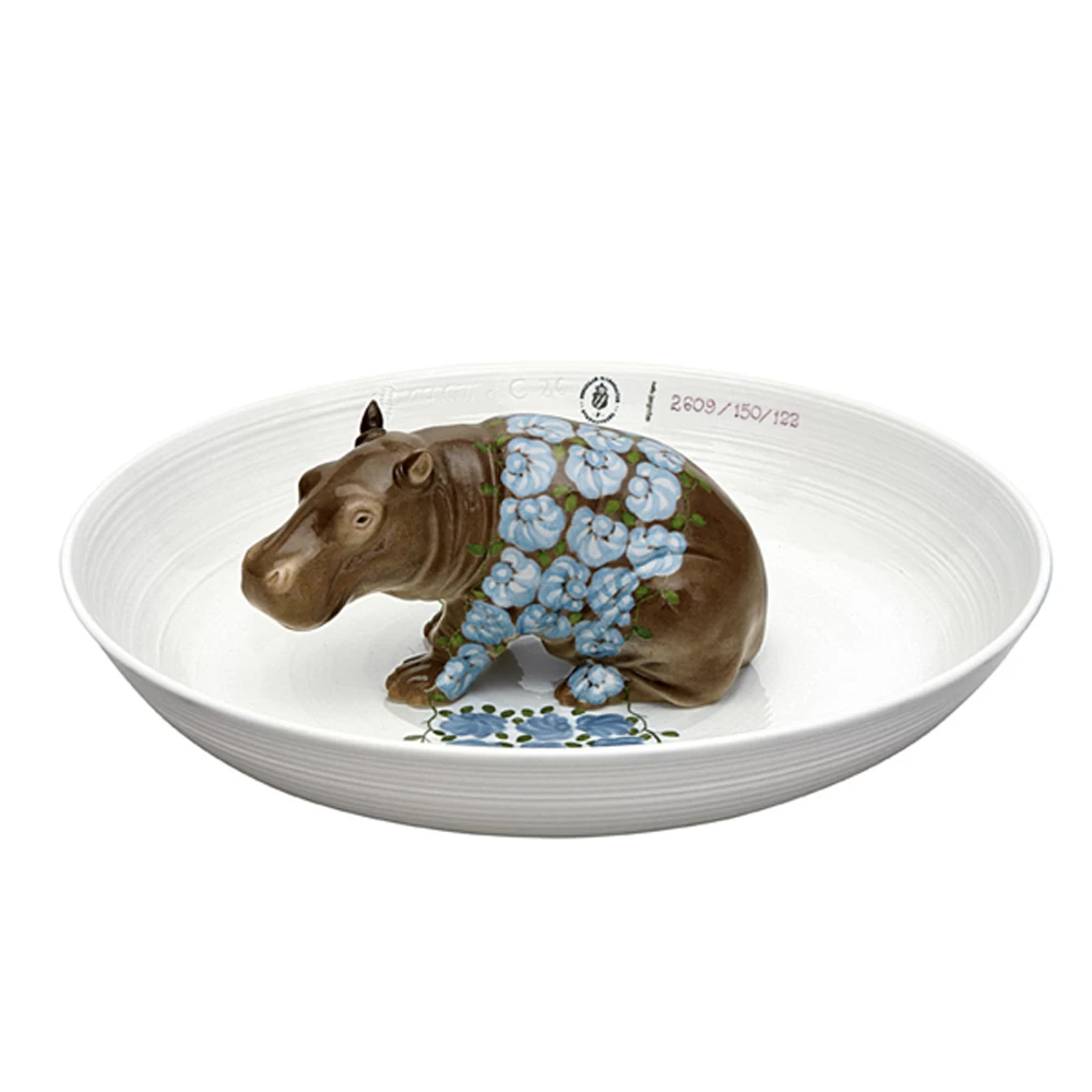 Nymphenburg Bowl With Hippopotamus