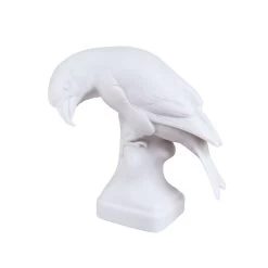 Nymphenburg Crossbill Bird White Bisque