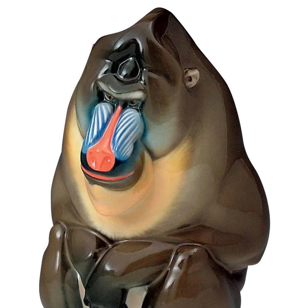 Nymphenburg Porcelain Mandrill Painted - Image 2