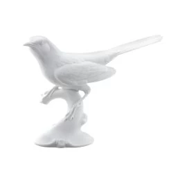 Nymphenburg Porcelain Blackbird Figurine White Bisque