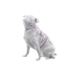 Nymphenburg Pug Dog Small Flowers Of Life Décor