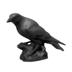 Nymphenburg Raven Bird In Black Bisque