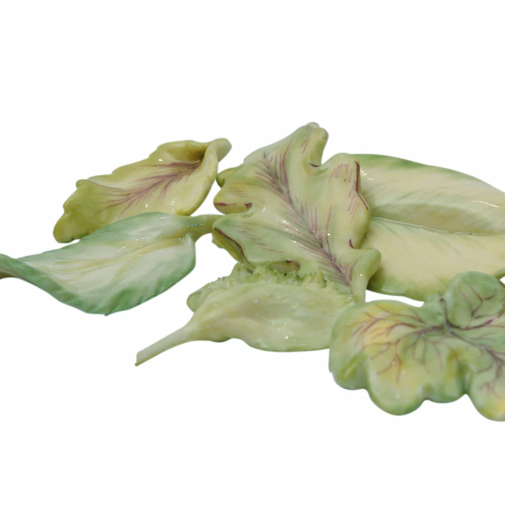 Nymphenburg Table Flowers: Leaf Set Painted - Image 2