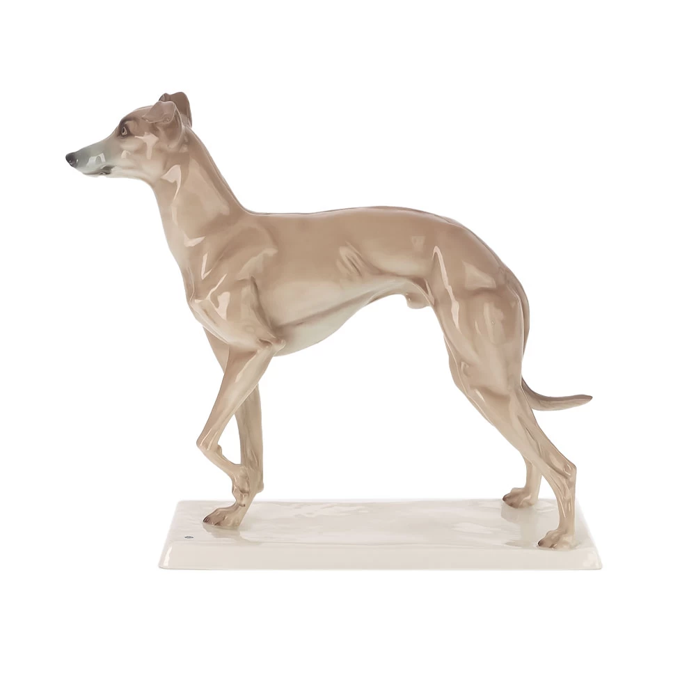 Nymphenburg Whippet Dog Painted