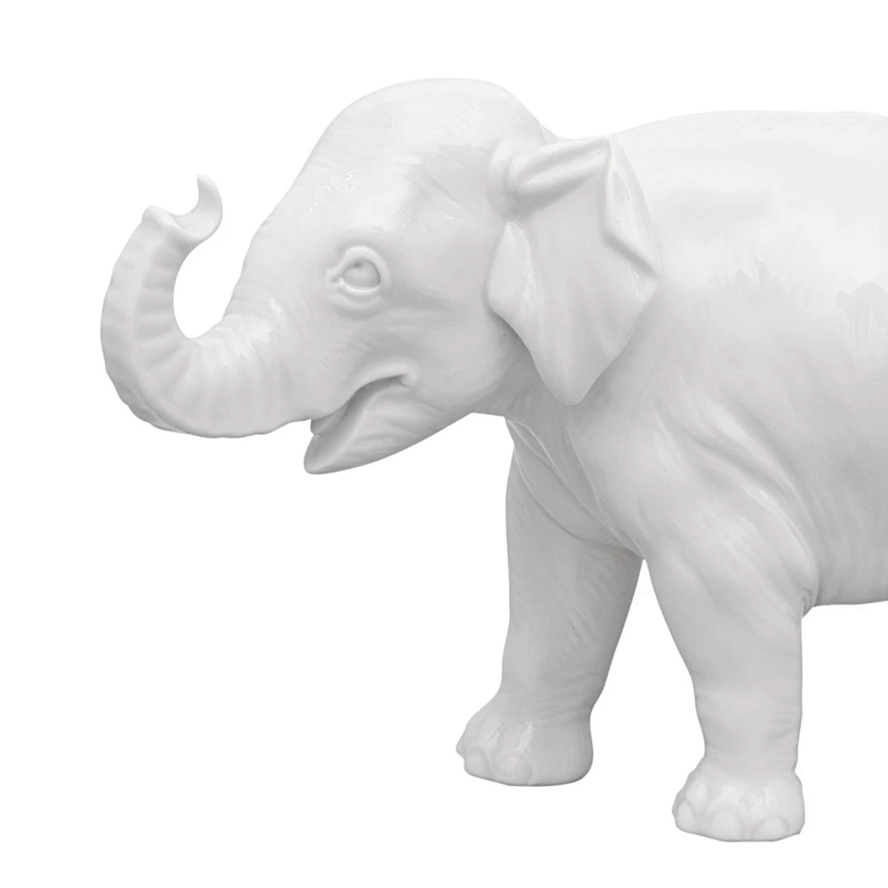 Nymphenburg Young Elephant No. 877a Ivory Glazed - Image 2