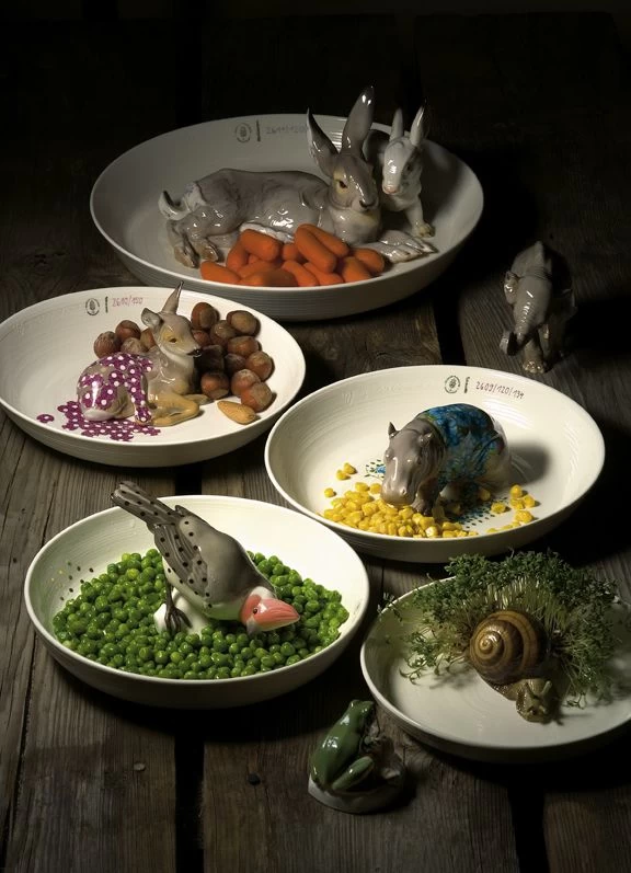 Nymphenburg Bowl With Hippopotamus - Image 2