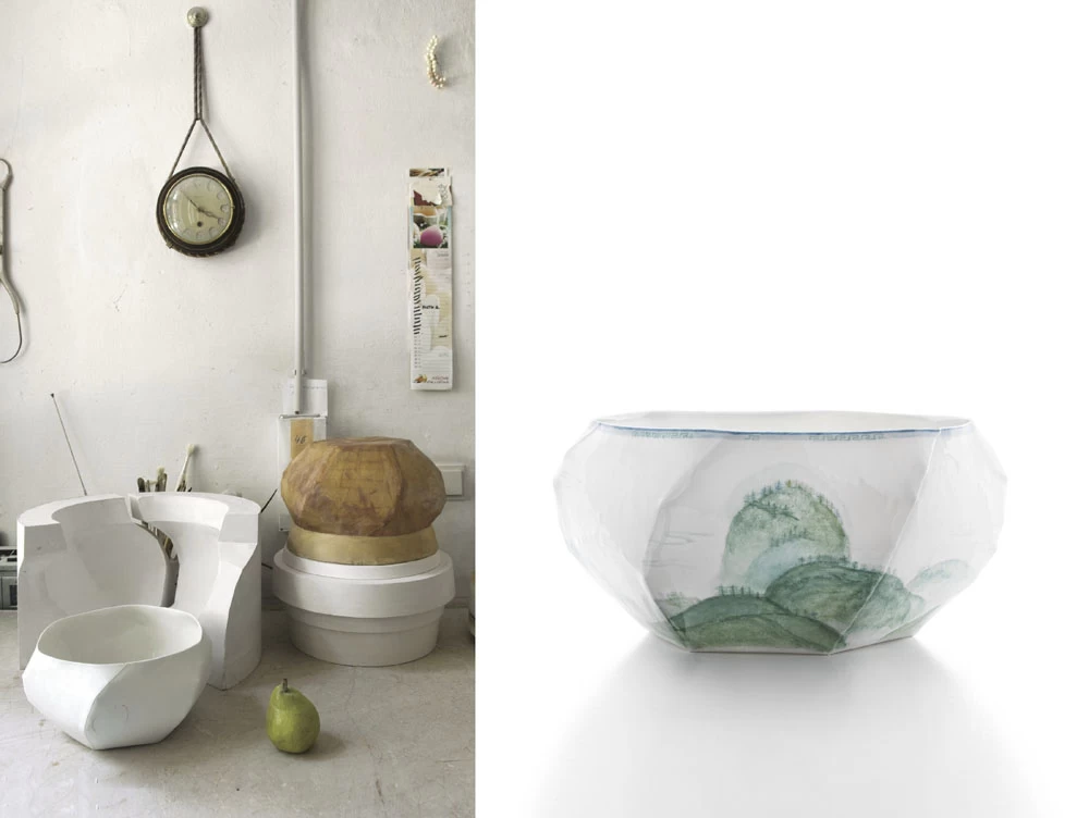 Nymphenburg Lightscape Extra Large Bowl Painted - Image 4