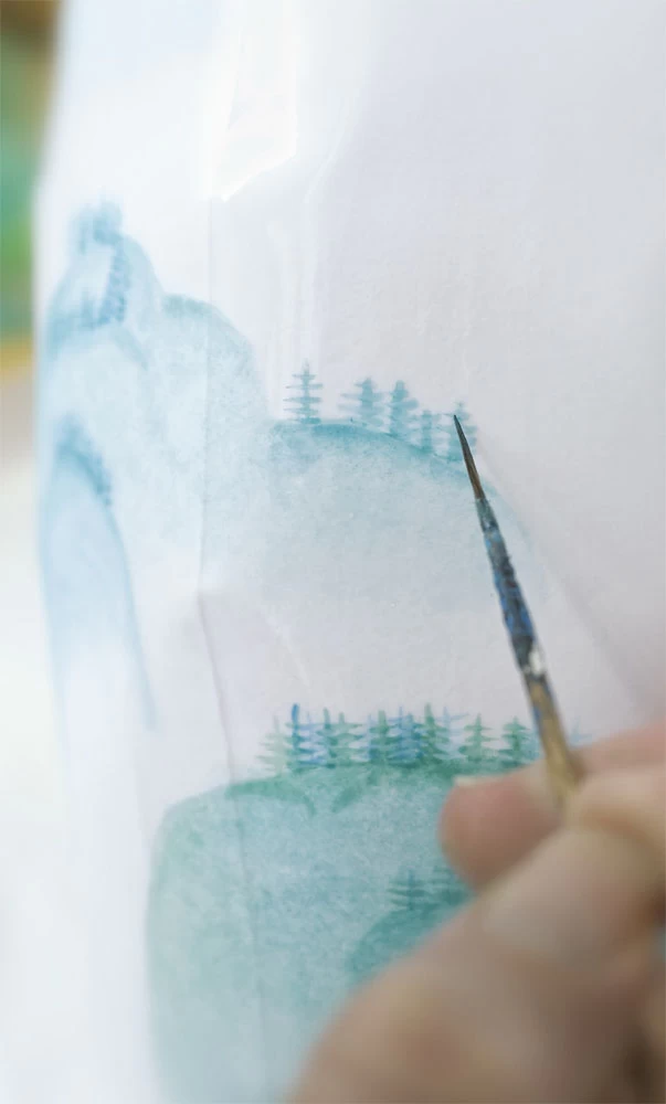 Nymphenburg Lightscape Extra Large Bowl Painted - Image 3