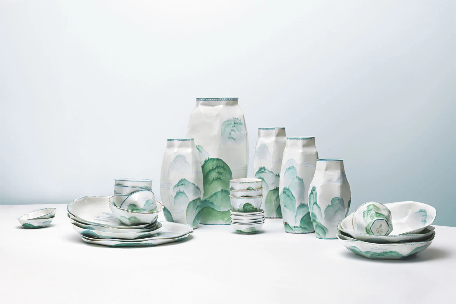 Nymphenburg Lightscape Extra Large Bowl Painted - Image 2