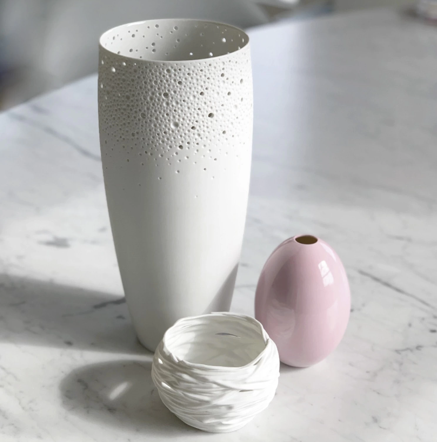 Nymphenburg Coral Vase - Image 3