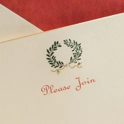 The Printery Holly Mistletoe Fill-In Invitations