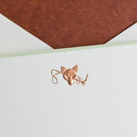 The Printery Fox Note Cards