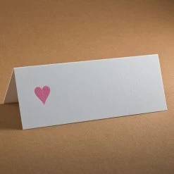 The Printery Heart Place Cards