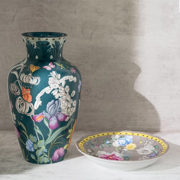 Ginori 1735 Giardino Dell’Iris Plate Teal - Image 3