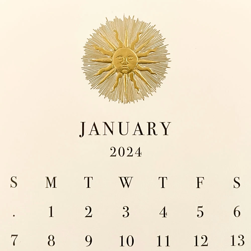 The Printery 2024 Calendar Refill Ecru - Image 2