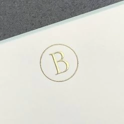 The Printery B Initial Boxed Note Cards