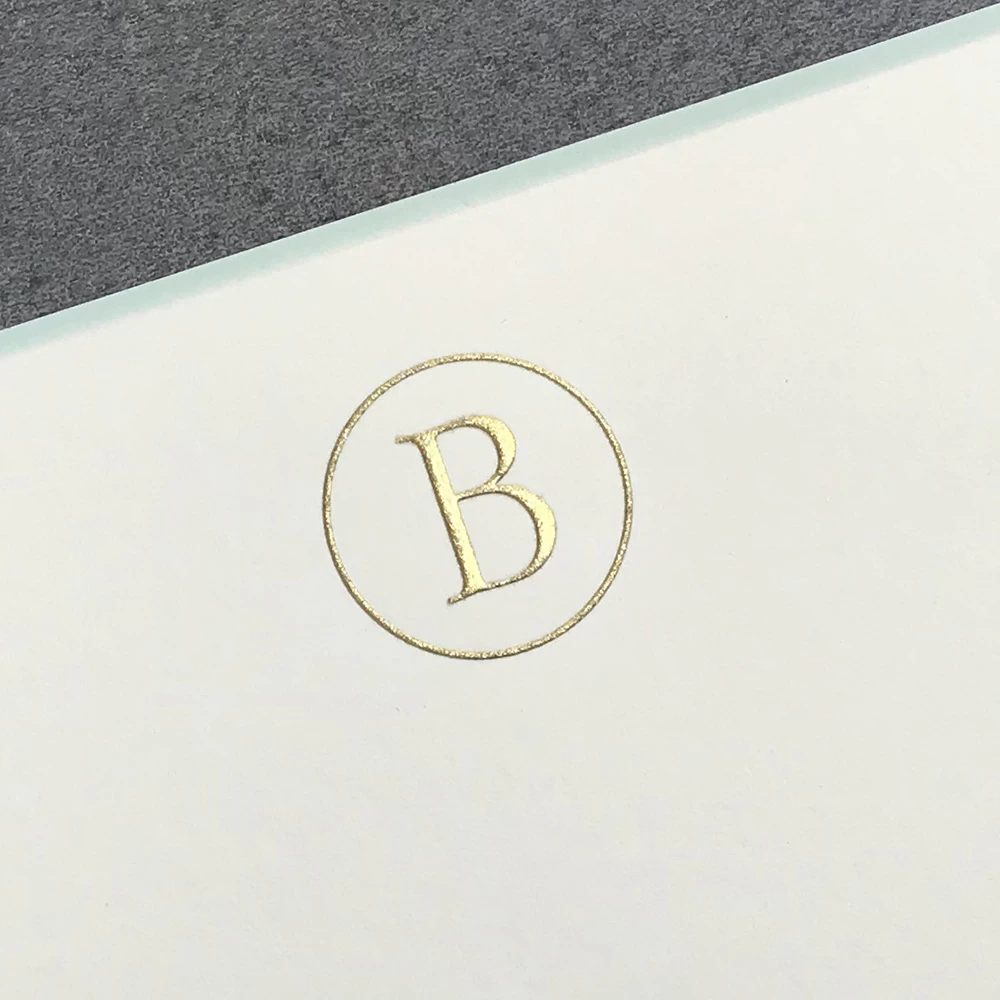 The Printery B Initial Boxed Note Cards