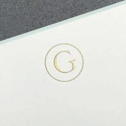 The Printery G Initial Boxed Note Cards